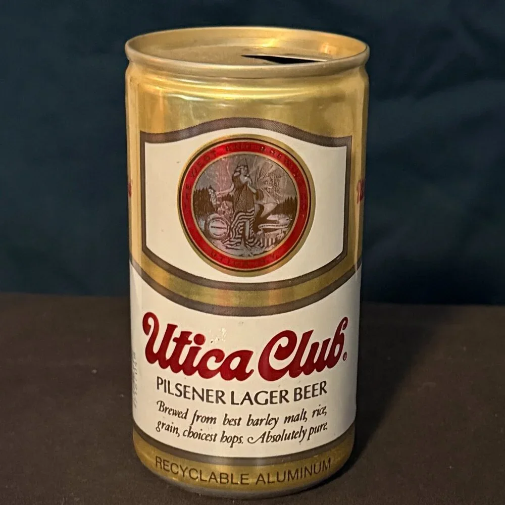 Utica Club Pilsener Lager vintage beer can